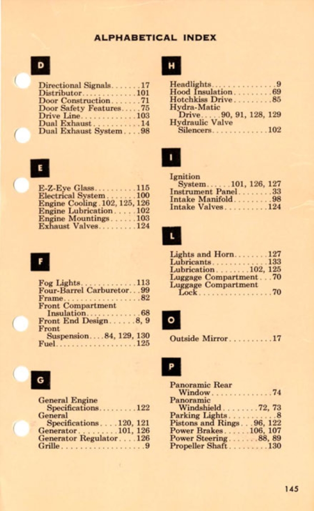 1955 Cadillac Salesmans Data Book Page 108